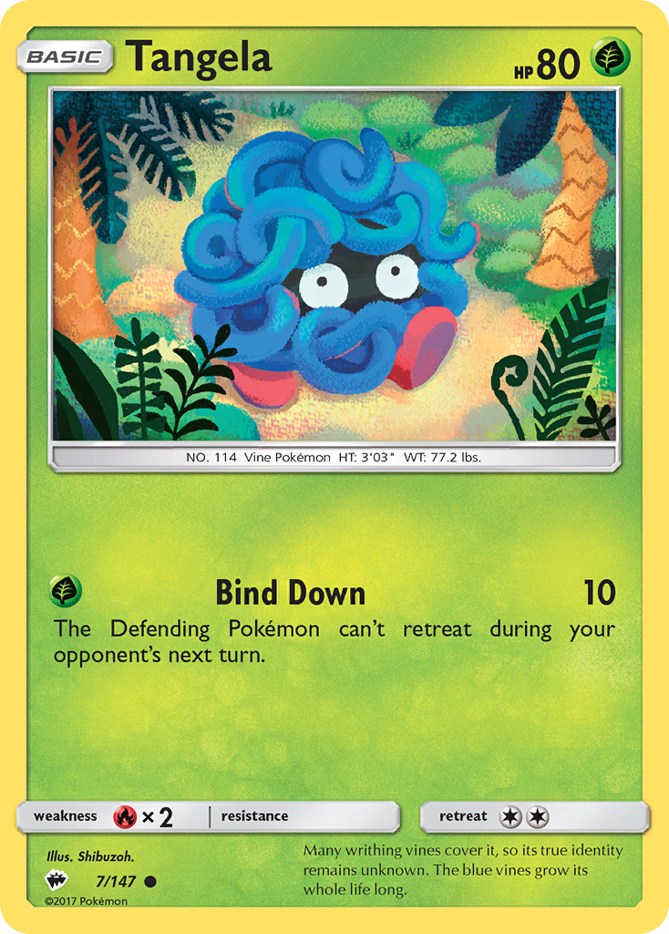 Tangela (7/147) [Sun & Moon: Burning Shadows] | Good Games North