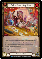 Pick a Card, Any Card (Yellow) [EVR168] (Everfest)  1st Edition Extended Art Rainbow Foil | Good Games North