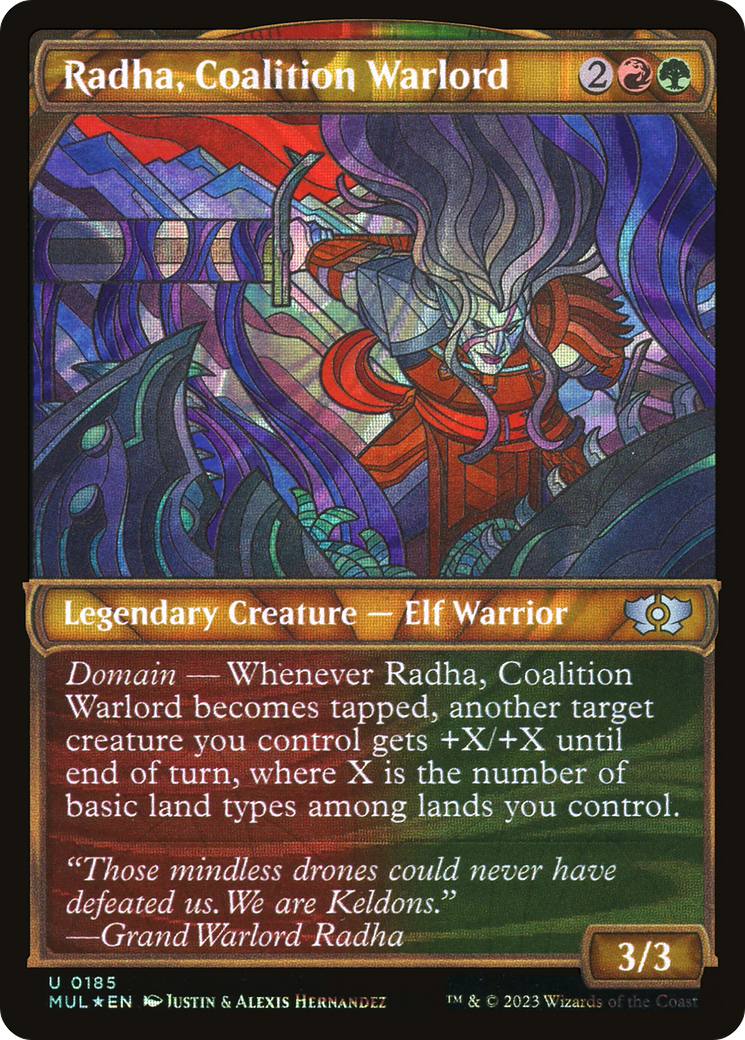 Radha, Coalition Warlord (Halo Foil) [Multiverse Legends] | Good Games North