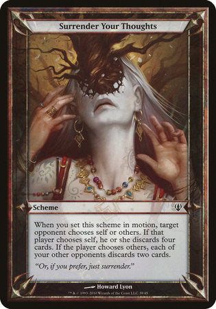 Surrender Your Thoughts (Archenemy) [Archenemy Schemes] | Good Games North