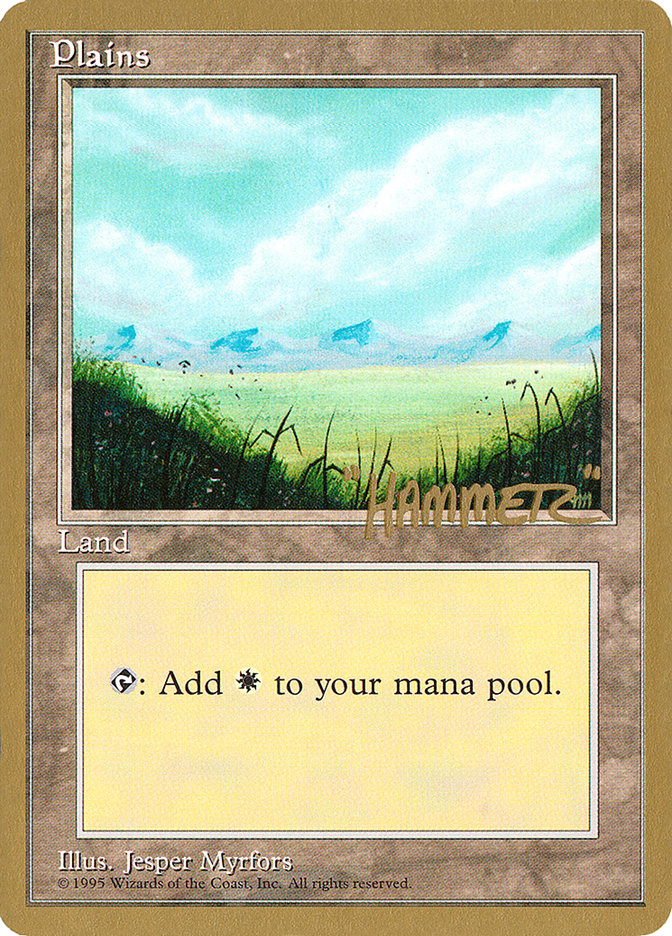 Plains (shr366) (Shawn "Hammer" Regnier) [Pro Tour Collector Set] | Good Games North