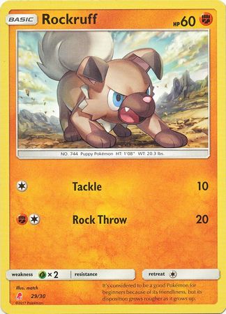 Rockruff (29/30) [Sun & Moon: Trainer Kit - Lycanroc] | Good Games North