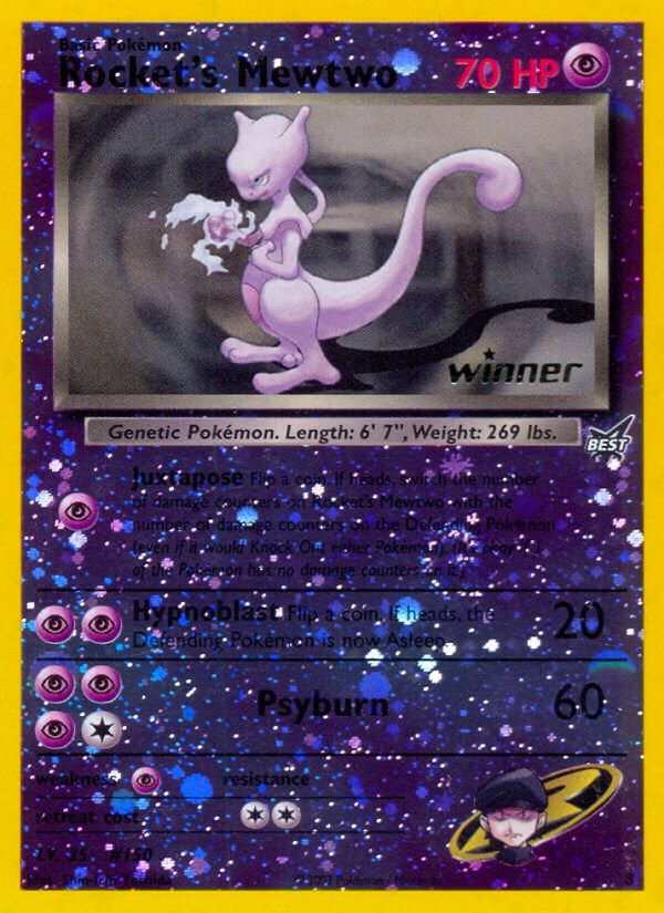Rocket's Mewtwo (8) (Winner) [Best of Promos] | Good Games North