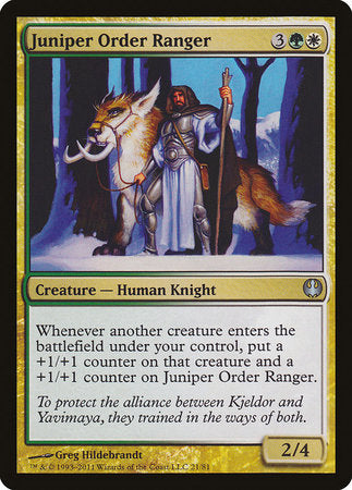 Juniper Order Ranger [Duel Decks: Knights vs. Dragons] | Good Games North
