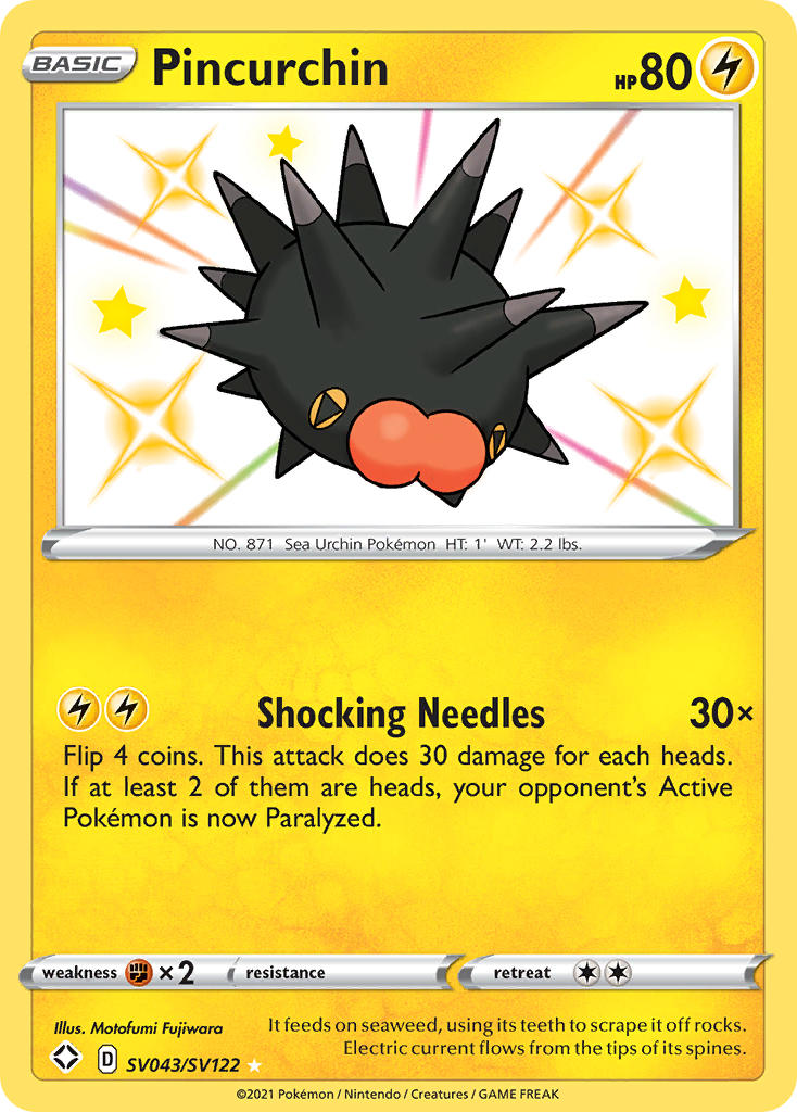 Pincurchin (SV043/SV122) [Sword & Shield: Shining Fates] | Good Games North