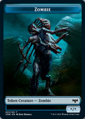 Blood // Zombie (005) Double-sided Token [Innistrad: Crimson Vow Tokens] | Good Games North