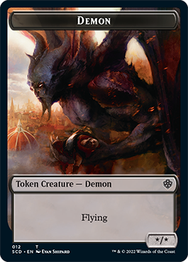 Demon // Demon Double-Sided Token [Starter Commander Decks] | Good Games North
