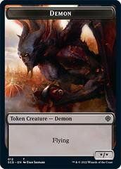Demon // Demon Double-Sided Token [Starter Commander Decks] | Good Games North
