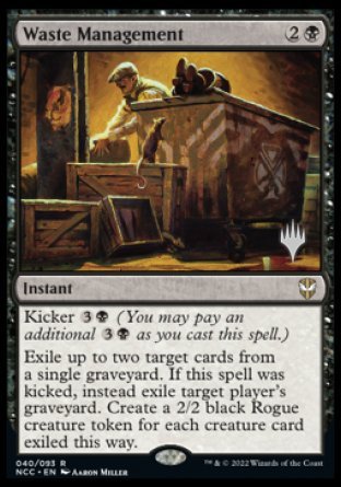 Waste Management (Promo Pack) [Streets of New Capenna Commander Promos] | Good Games North