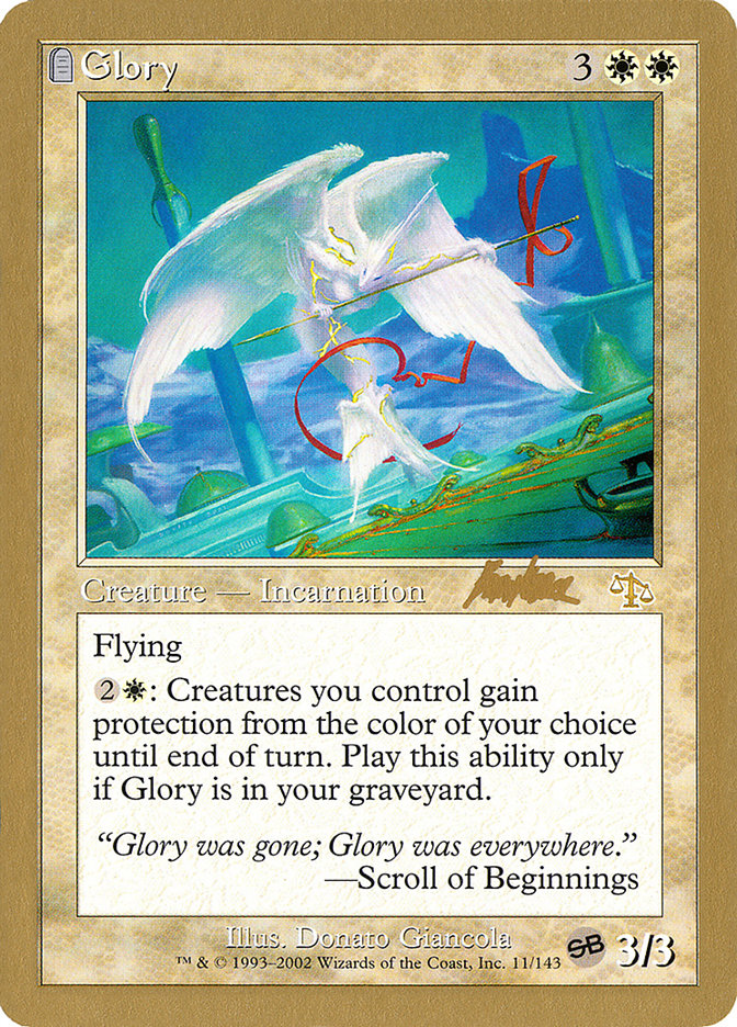 Glory (Brian Kibler) (SB) [World Championship Decks 2002] | Good Games North
