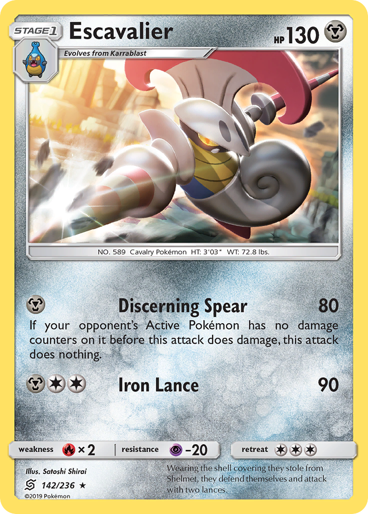 Escavalier (142/236) [Sun & Moon: Unified Minds] | Good Games North