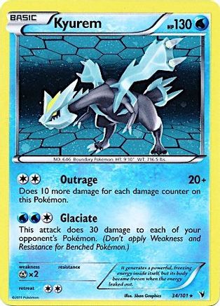 Kyurem (34/101) (Cosmos Holo) [Black & White: Noble Victories] | Good Games North