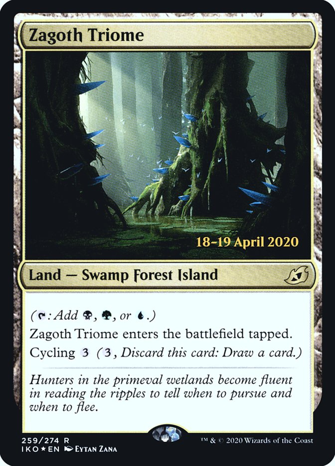 Zagoth Triome  [Ikoria: Lair of Behemoths Prerelease Promos] | Good Games North