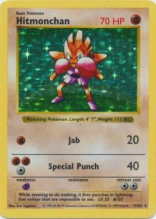 Hitmonchan (7/102) [Base Set Shadowless Unlimited] | Good Games North