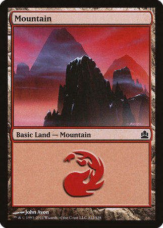 Mountain (312) [Commander 2011] | Good Games North