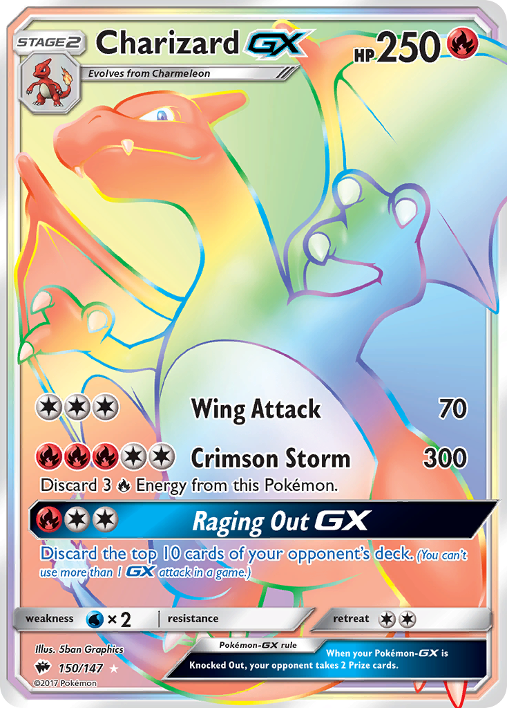 Charizard GX (150/147) [Sun & Moon: Burning Shadows] | Good Games North