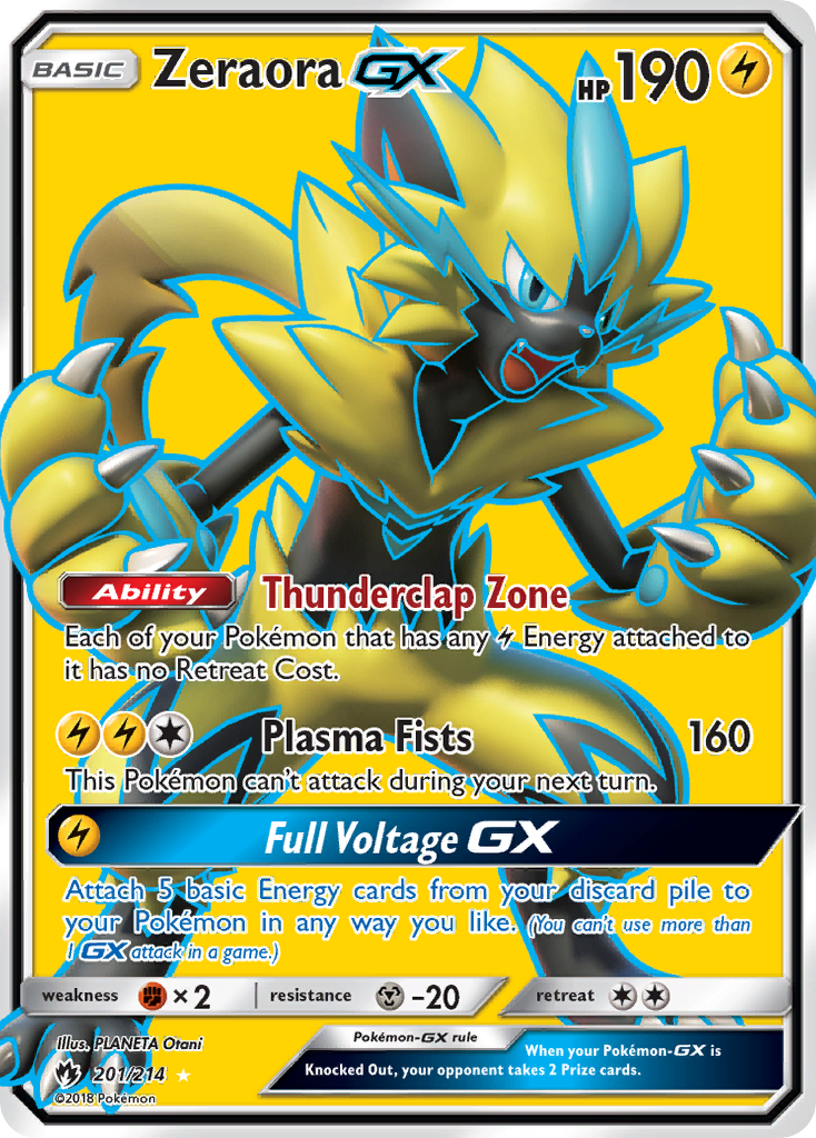 Zeraora GX (201/214) [Sun & Moon: Lost Thunder] | Good Games North