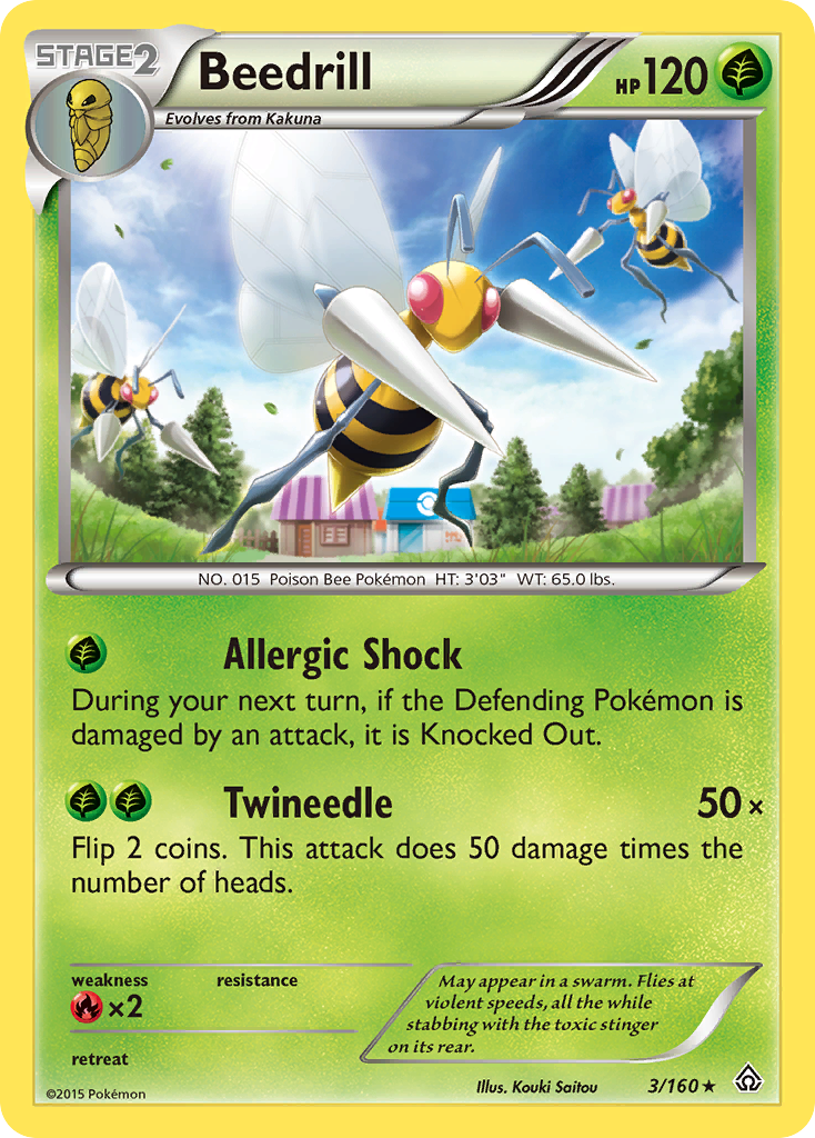 Beedrill (3/160) [XY: Primal Clash] | Good Games North