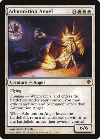 Admonition Angel [Worldwake] | Good Games North
