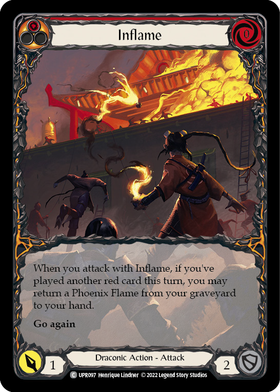 Inflame (Extended Art) [UPR097] (Uprising)  Rainbow Foil | Good Games North