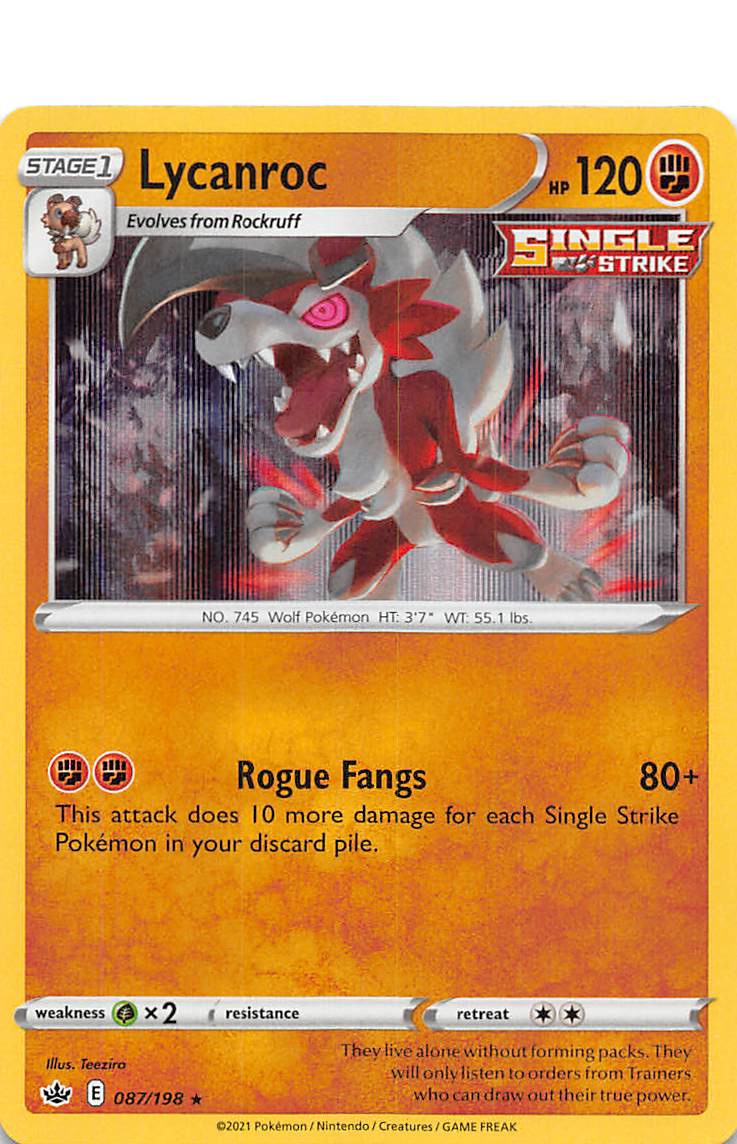 Lycanroc (087/198) [Sword & Shield: Chilling Reign] | Good Games North