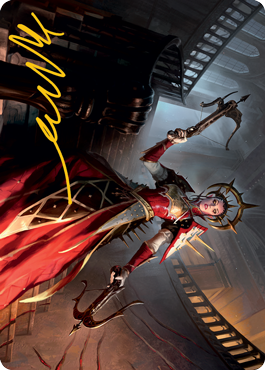 Bloodthirsty Adversary Art Card (Gold-Stamped Signature) [Innistrad: Midnight Hunt Art Series] | Good Games North
