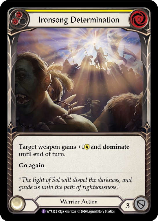 Ironsong Determination [U-WTR122] (Welcome to Rathe Unlimited)  Unlimited Rainbow Foil | Good Games North