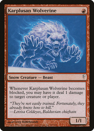 Karplusan Wolverine [Coldsnap] | Good Games North