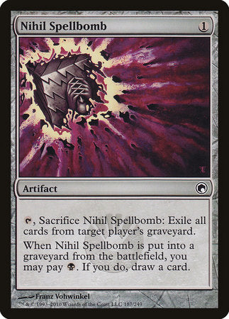 Nihil Spellbomb [Scars of Mirrodin] | Good Games North