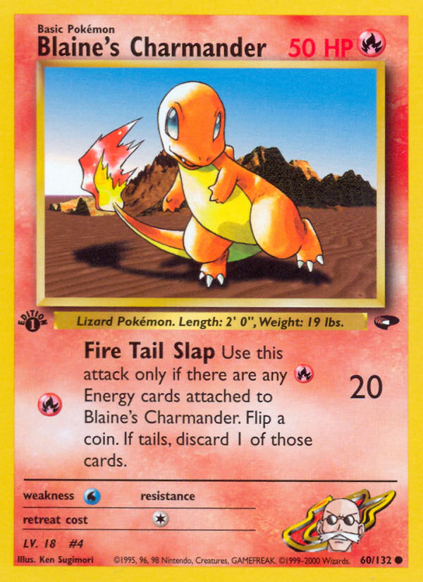 Blaine's Charmander (60/132) [Gym Challenge 1st Edition] | Good Games North