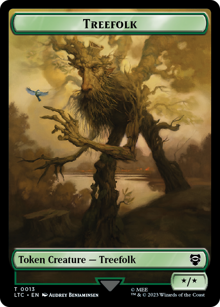 Treefolk // Food Token [The Lord of the Rings: Tales of Middle-Earth Commander Tokens] | Good Games North