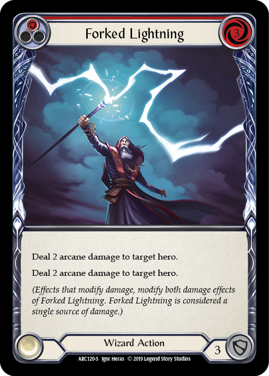 Forked Lightning [ARC120-S] 1st Edition Normal | Good Games North