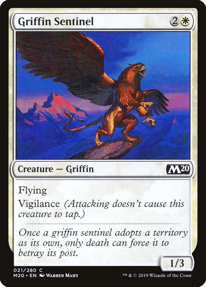 Griffin Sentinel [Core Set 2020] | Good Games North