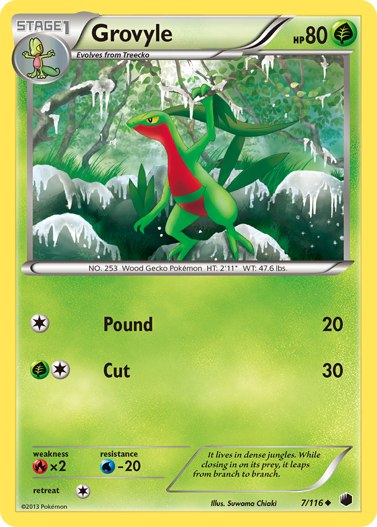 Grovyle (7/116) [Black & White: Plasma Freeze] | Good Games North