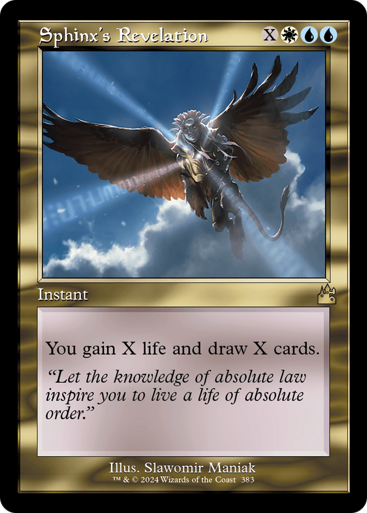 Sphinx's Revelation (Retro Frame) [Ravnica Remastered] | Good Games North