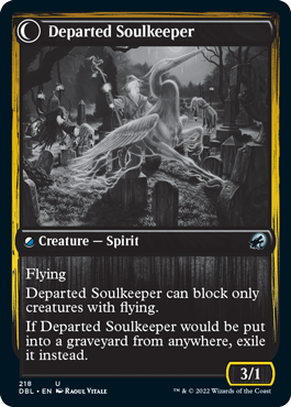 Devoted Grafkeeper // Departed Soulkeeper [Innistrad: Double Feature] | Good Games North