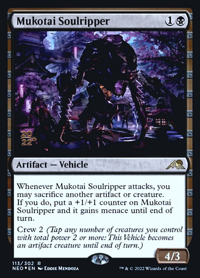 Mukotai Soulripper [Kamigawa: Neon Dynasty Prerelease Promos] | Good Games North