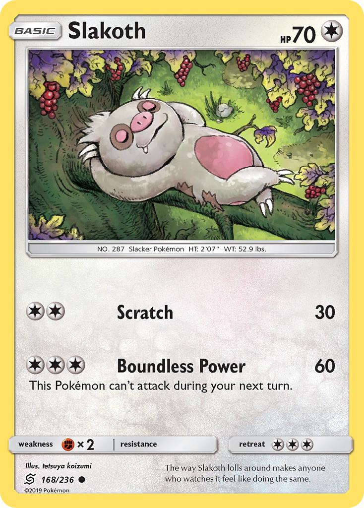 Slakoth (168/236) [Sun & Moon: Unified Minds] | Good Games North
