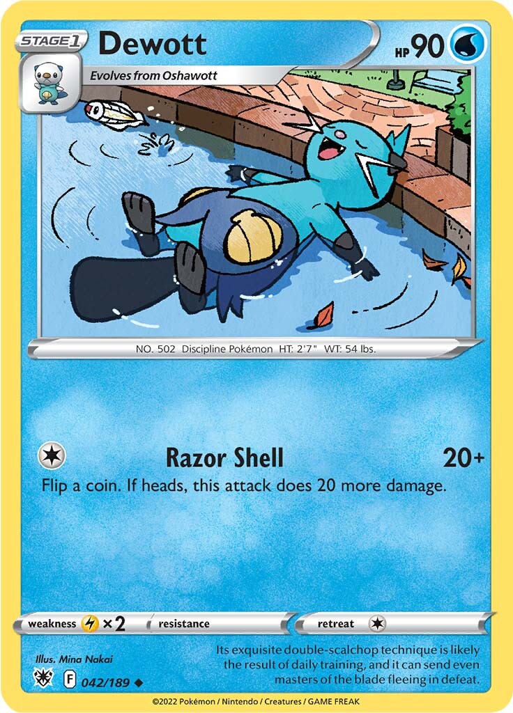 Dewott (042/189) [Sword & Shield: Astral Radiance] | Good Games North