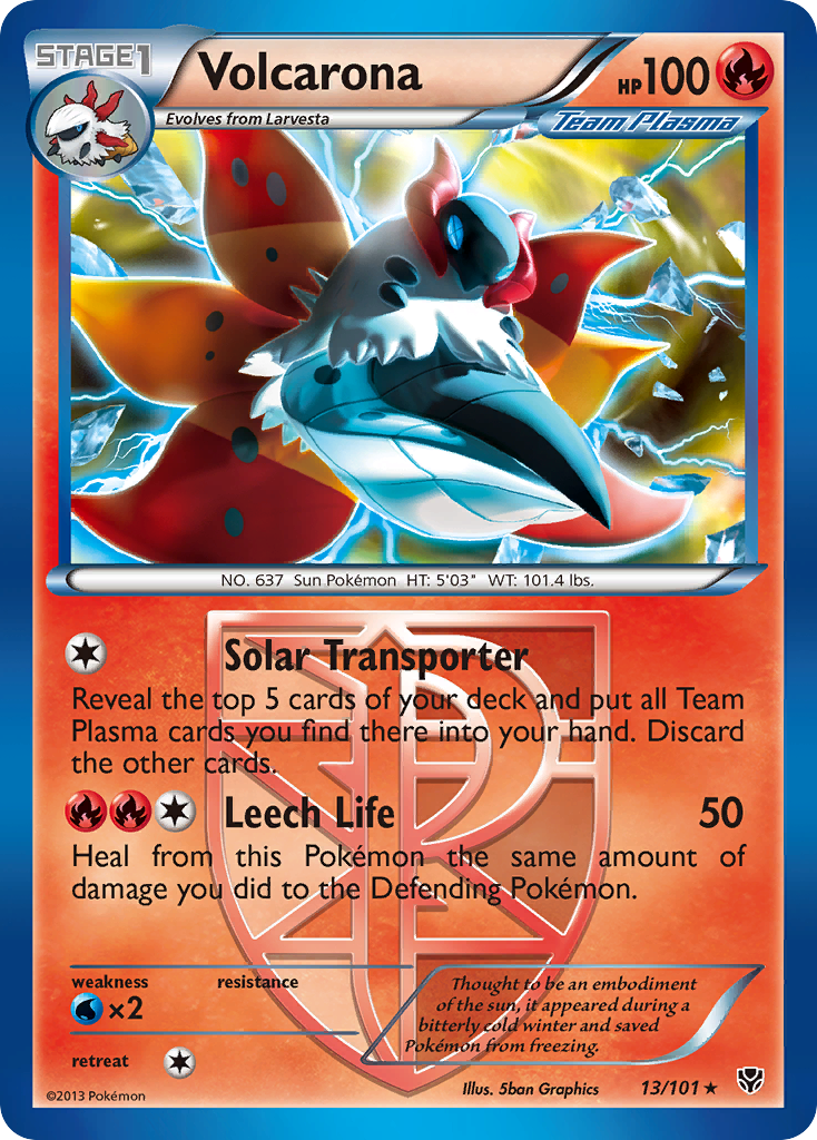 Volcarona (13/101) [Black & White: Plasma Blast] | Good Games North