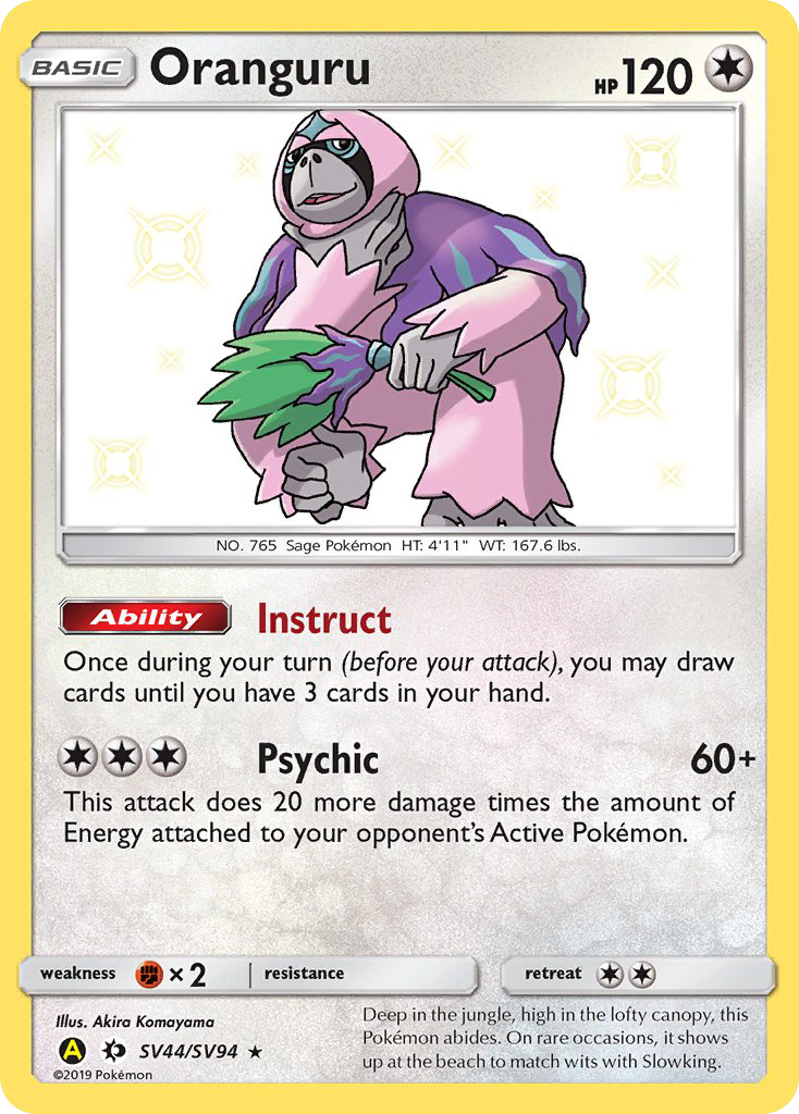 Oranguru (SV44/SV94) [Sun & Moon: Hidden Fates - Shiny Vault] | Good Games North