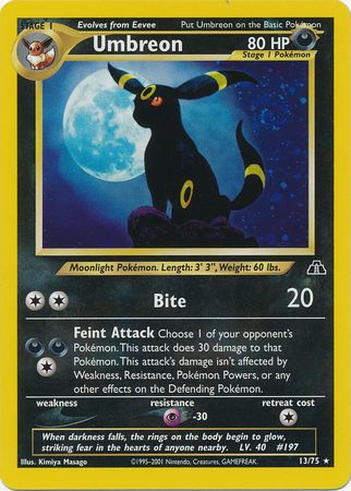 Umbreon (13/75) [Neo Discovery Unlimited] | Good Games North