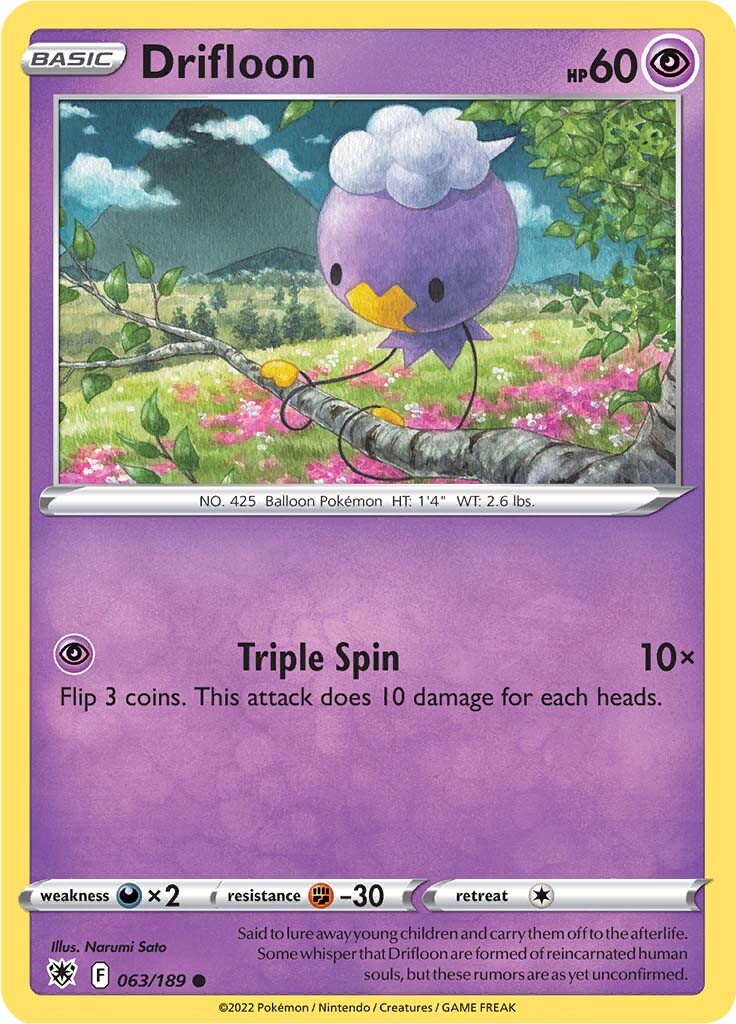 Drifloon (063/189) [Sword & Shield: Astral Radiance] | Good Games North