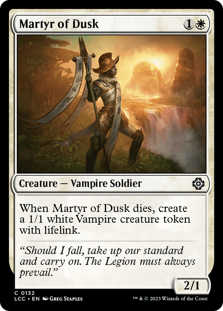 Martyr of Dusk [The Lost Caverns of Ixalan Commander] | Good Games North