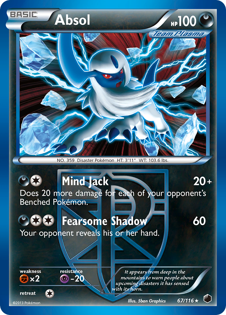 Absol (67/116) [Black & White: Plasma Freeze] | Good Games North