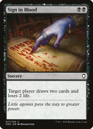 Sign in Blood [Commander Anthology Volume II] | Good Games North