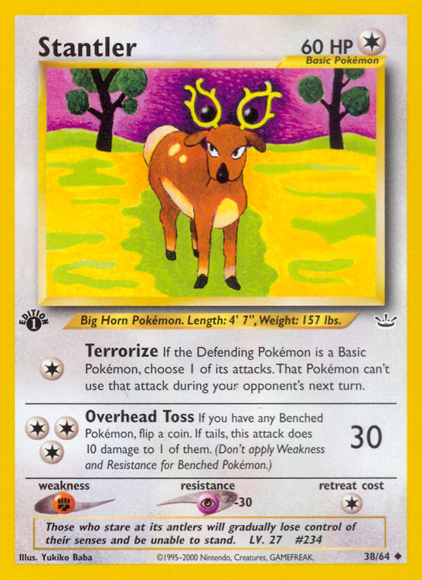 Stantler (38/64) [Neo Revelation 1st Edition] | Good Games North