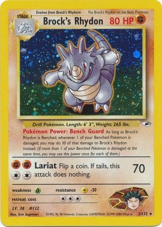 Brock's Rhydon (2/132) [Gym Heroes Unlimited] | Good Games North