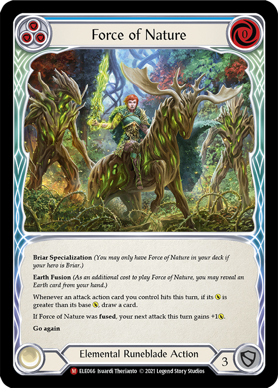 Force of Nature [ELE066] (Tales of Aria)  1st Edition Rainbow Foil | Good Games North