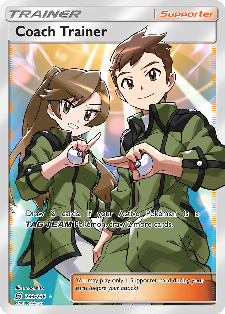 Coach Trainer (233/236) [Sun & Moon: Unified Minds] | Good Games North